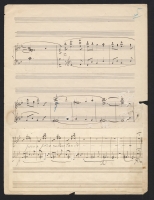 Autograph manuscript of Liszt’s piano transcription of the ballad Der Asra by Anton Rubinstein, page 3